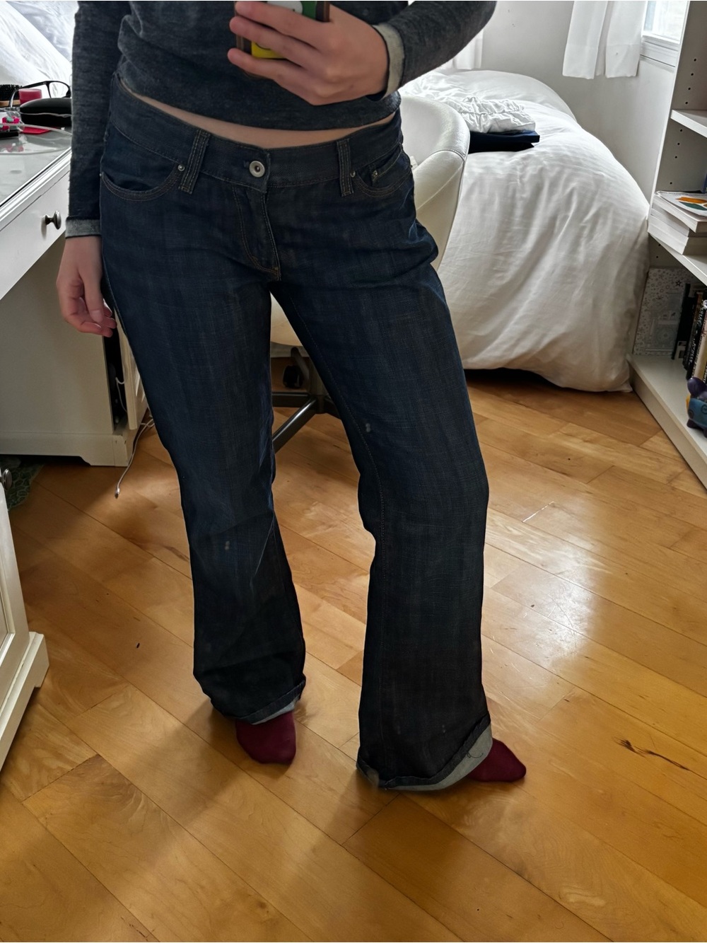 Dark Blue Women's Bootcut Jeans